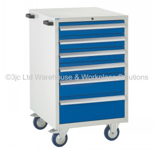 Euroslide Storage Cabinet Mobile 6 Drawers